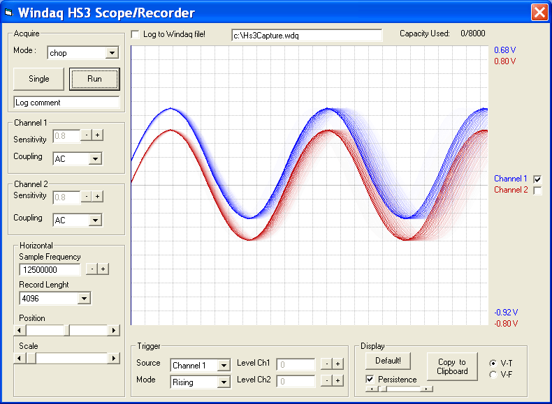 Windaq for TiePie Engineering's HS3 HandyScope